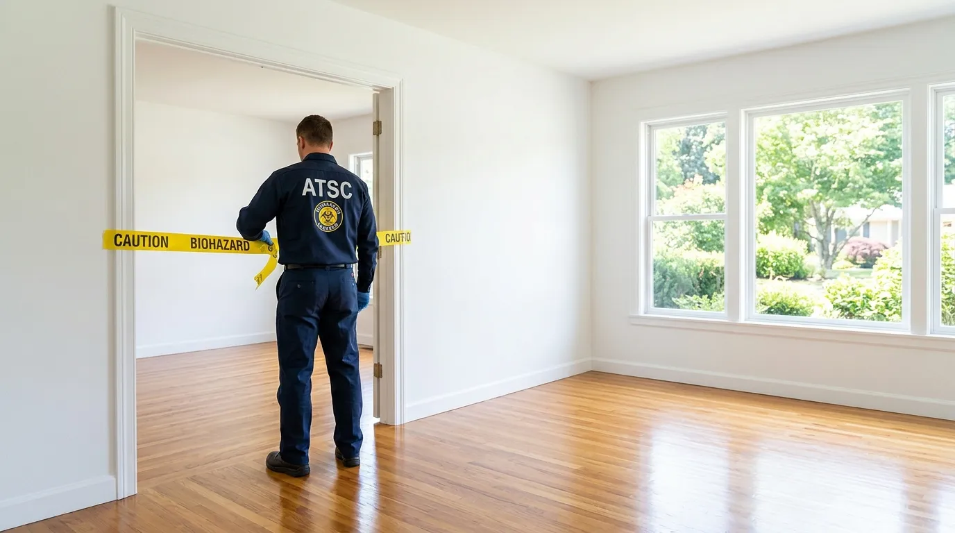 Certified biohazard cleanup crew performing Crime Scene Cleanup in Everman